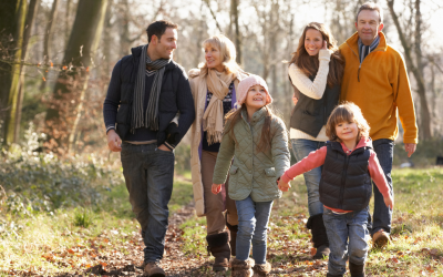 Winter Walk with Family